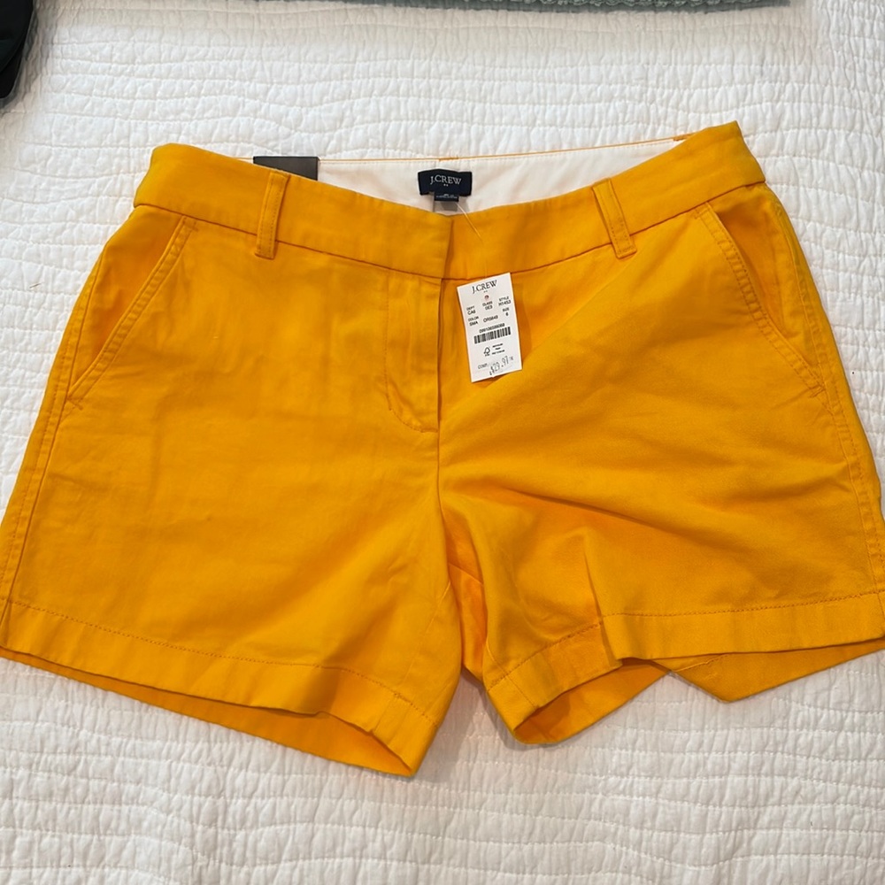 J. Crew Factory Yellow Marigold Shorts NWT